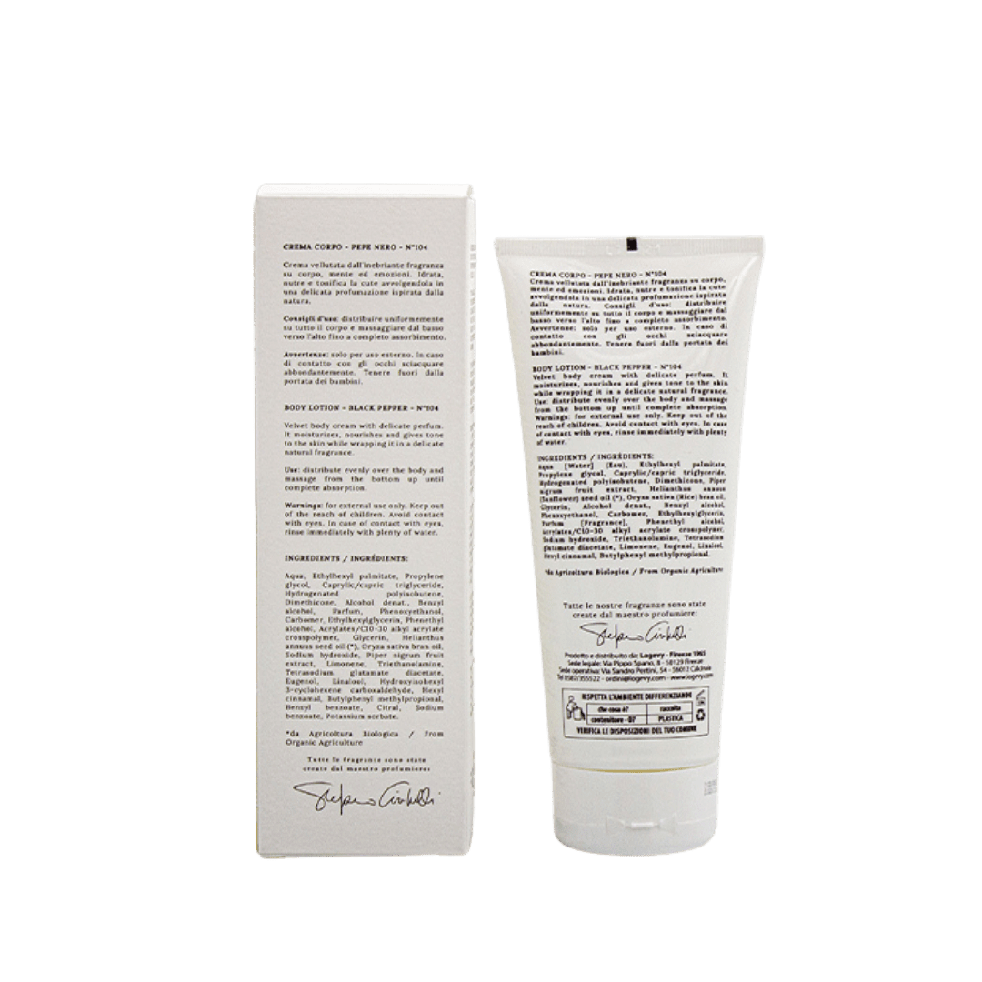 LOGEVY PEPE NERO BODY LOTION 200ML - Image 2