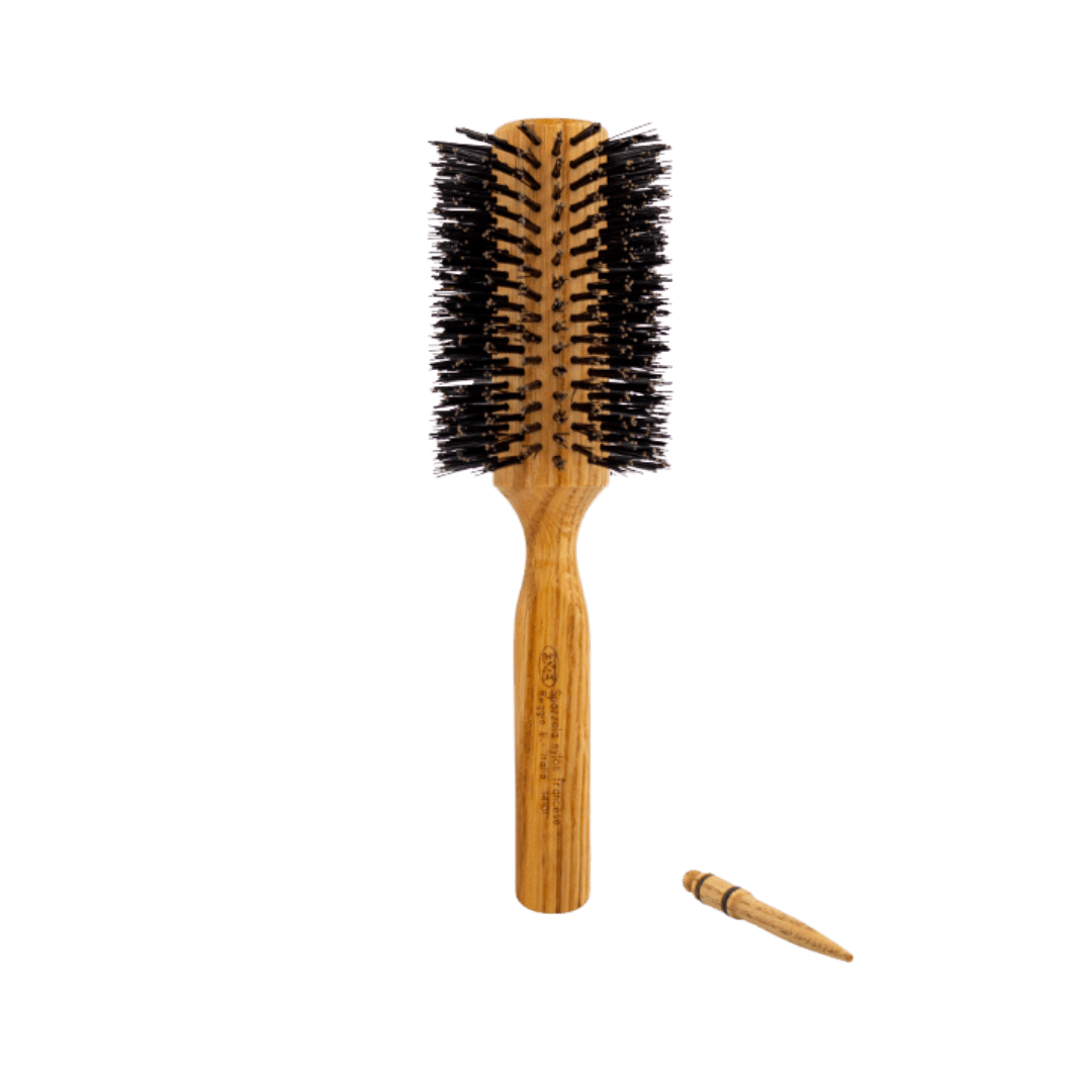 فرشاة شعر بشعيرات نايلون سوداء مقاومة للحرارة 01