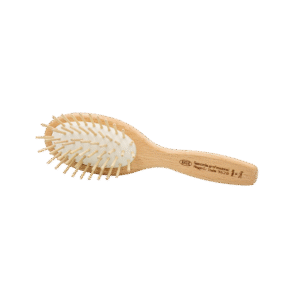 فرشاة بيضاوية كبيرة من خشب الجوز