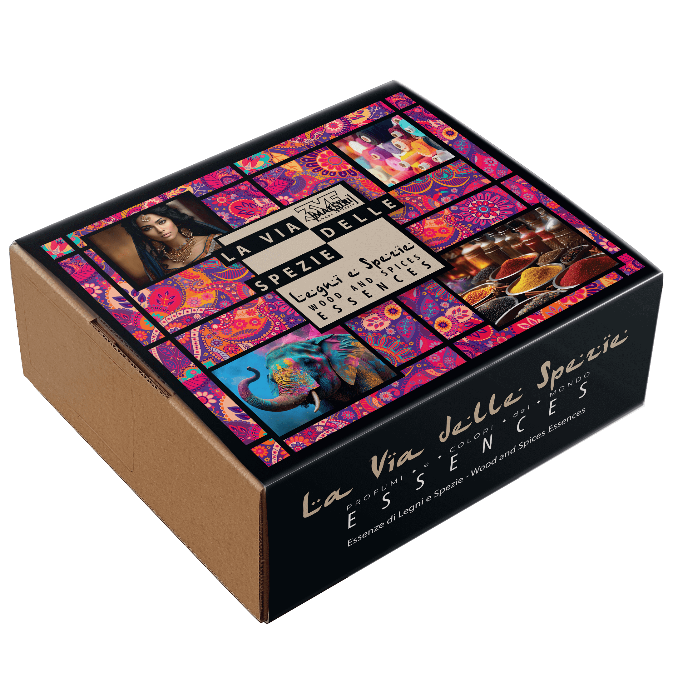 3ME LA VIA DELLE SPEZIE AMBRA KIT ( shampoo + mask + brush + candle ) - Image 2