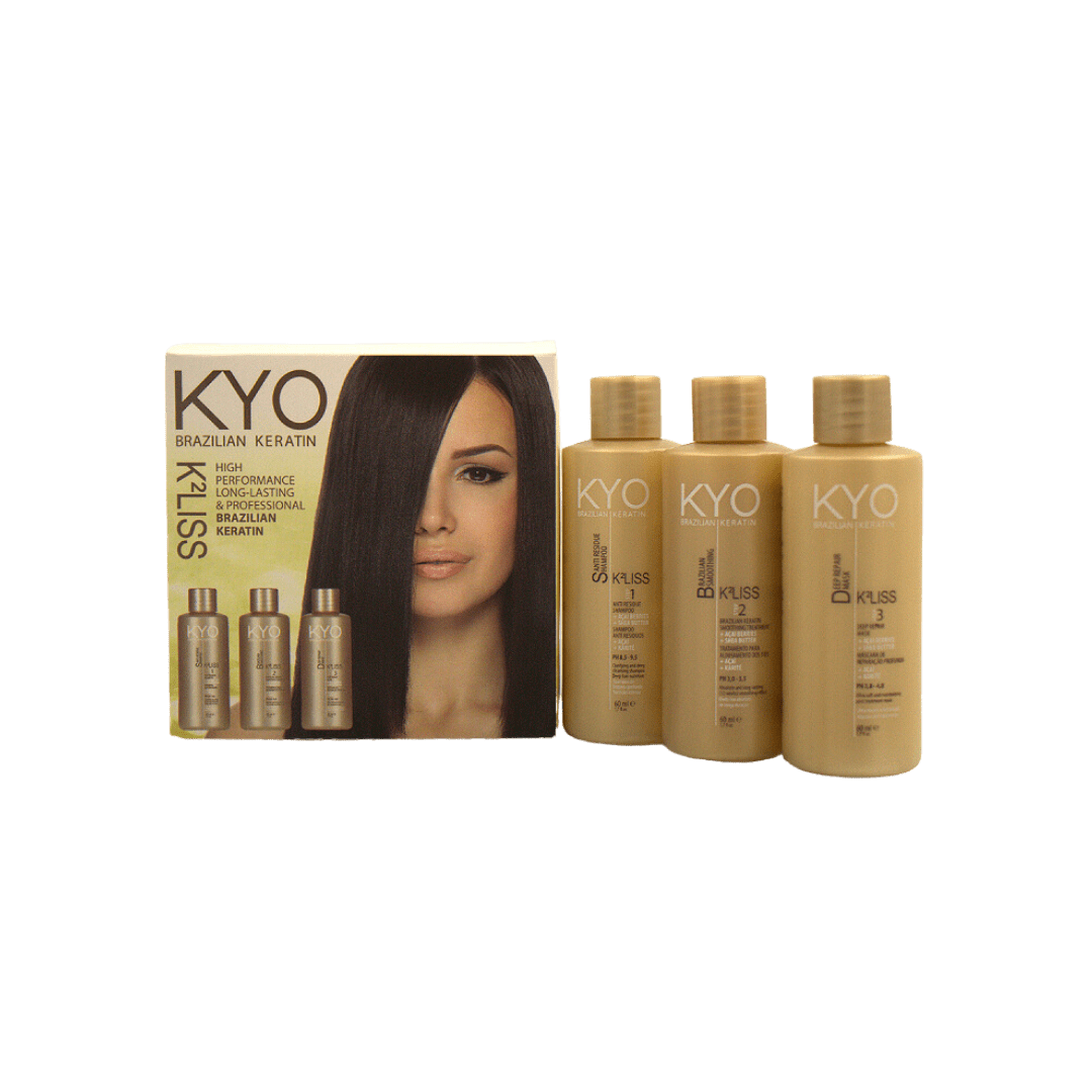 Kyo Keratin Kit Treatment / Single Use (60 ml x3 Bottles)