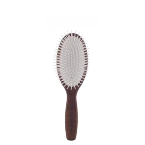 فرشاة بيضاوية كبيرة من خشب الجوز