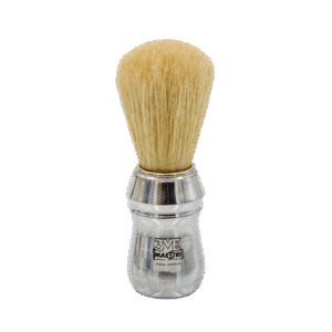 فرشاة للحلاقة بمقبض من الألمنيوم بشعيرات بيضاء من باربر كلوب