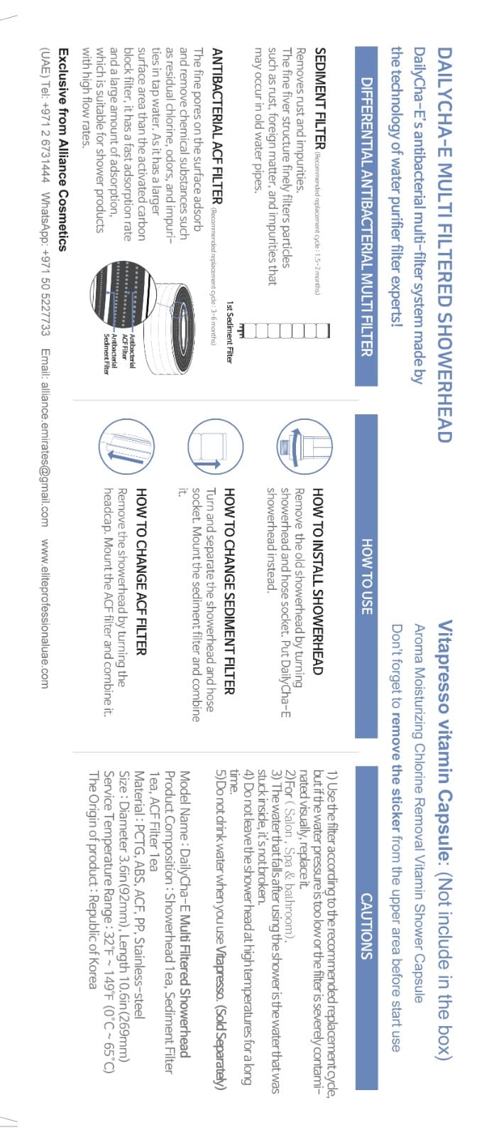 Daily Cha-E Multi Filtered Showerhead - Image 3