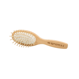 فرشاة بيضاوية كبيرة من خشب الجوز