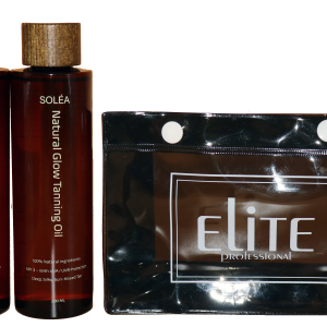 Solea Natural Tanning Oil Combination Set with Free Elite Pouch