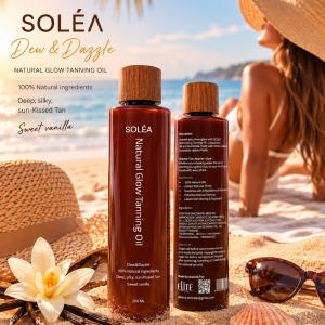 Solea Natural Glow Tanning Oil (Sweet Vanilla) -200 ml