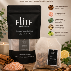 Elite Professional Cinnamon Warm Bath Salt (Herbal Bath Tea Bag) 250g