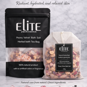 Elite Professional Peony Velvet Bath Salt (Herbal Bath Tea Bag) 250g